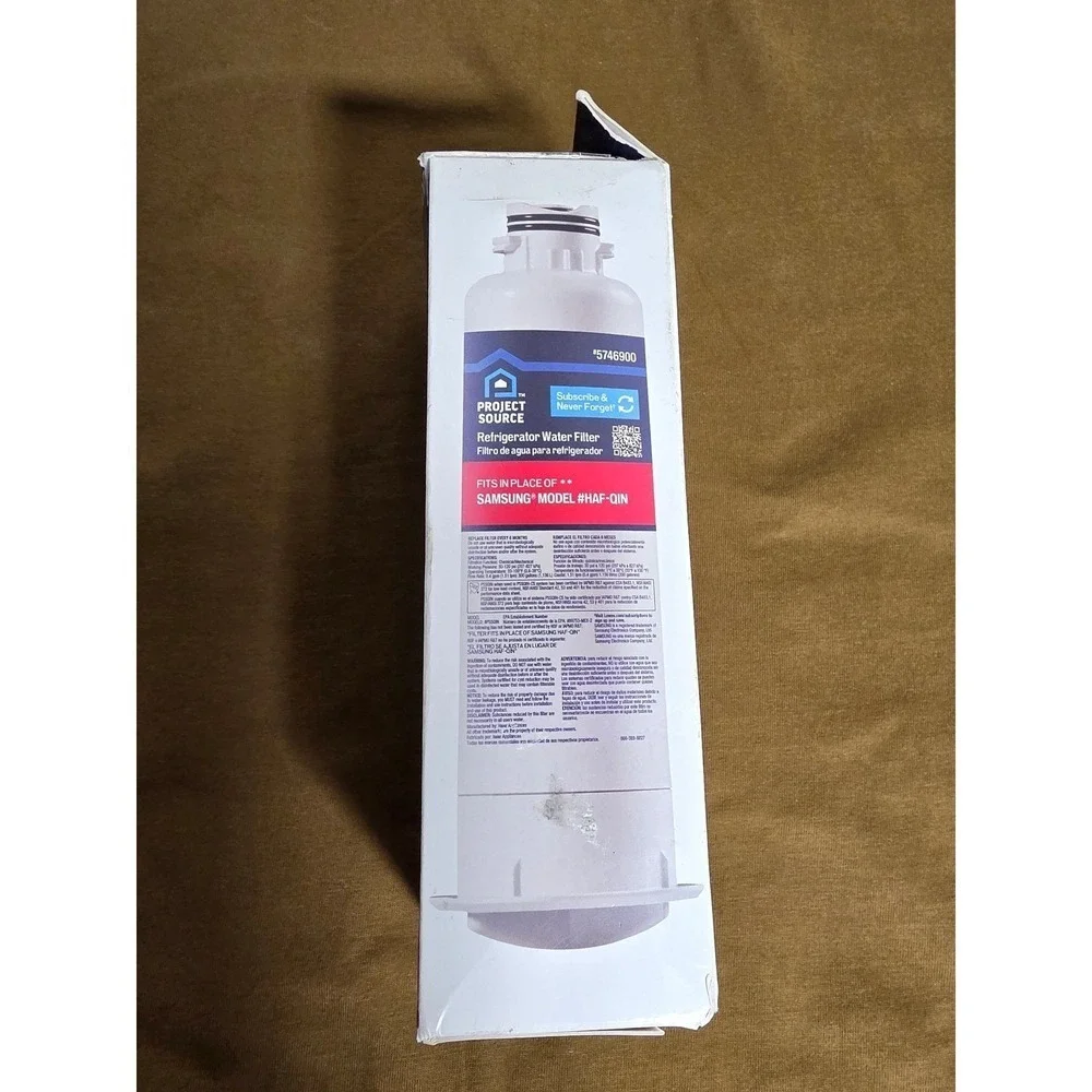 Project Source Refrigerator Water Filter PSSQIN Fits Samsung HAF-QIN 5746900
